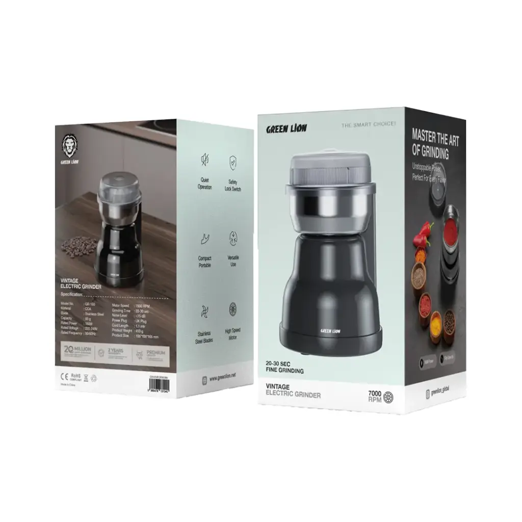 آسیاب برقی گرین لاین Green Lion Vintage مدل GNVINEGR160BK