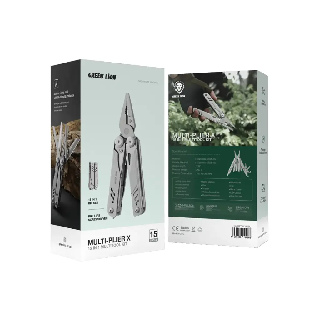 ابزار چندکاره 15 در 1 گرین لاین Green Lion Multi-Plier X مدل GNMLTPLX15SL