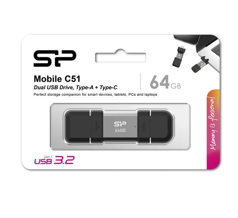 فلش مموری OTG سیلیکون پاور Mobile C51 USB 3.2 Gen 1