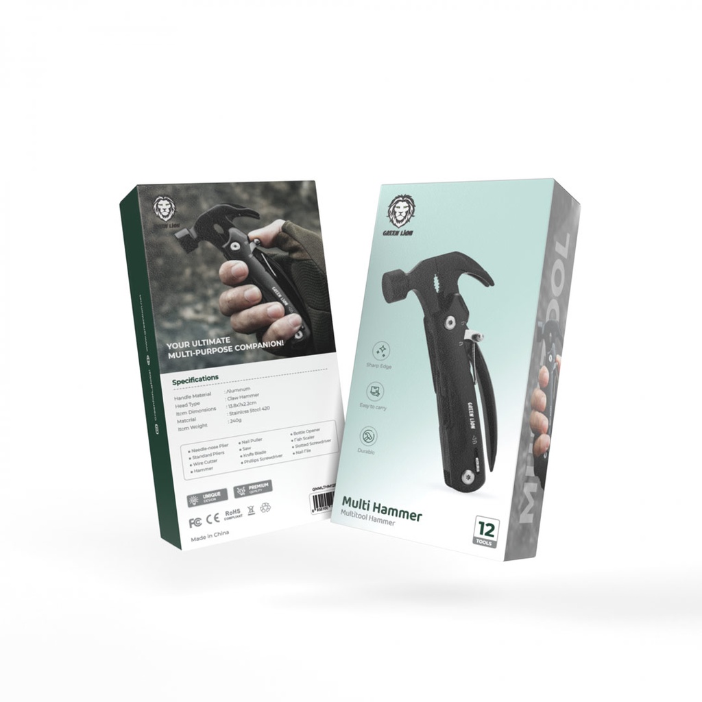 چکش چندکاره گرین لاین Green Lion Multi Hammer مدل GNMLTHM12BK