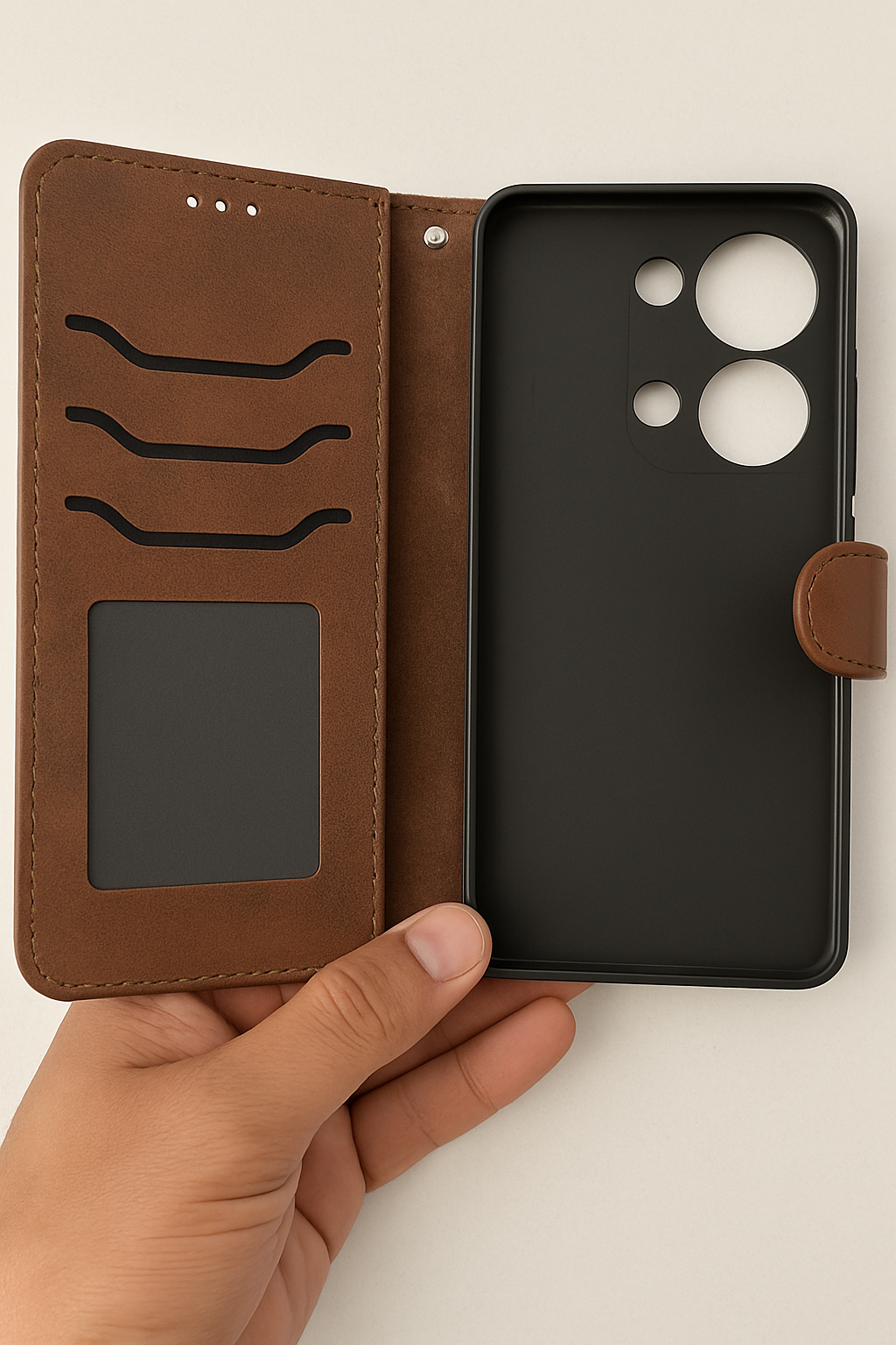 کیف چرمی شیائومی پوکو ام 6 پرو 4 جی - Leather Case POCO M6 PRO 4G