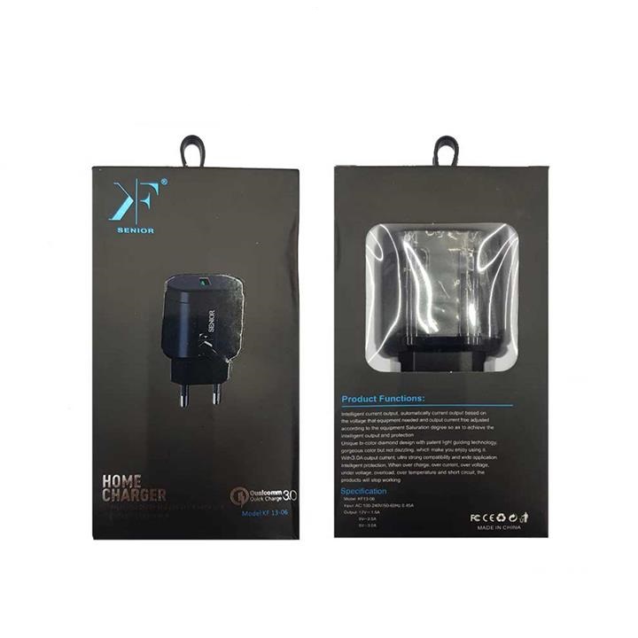 شارژر دیواری فست شارژ کی اف-سنیور مدل KF 13-06 fast charge