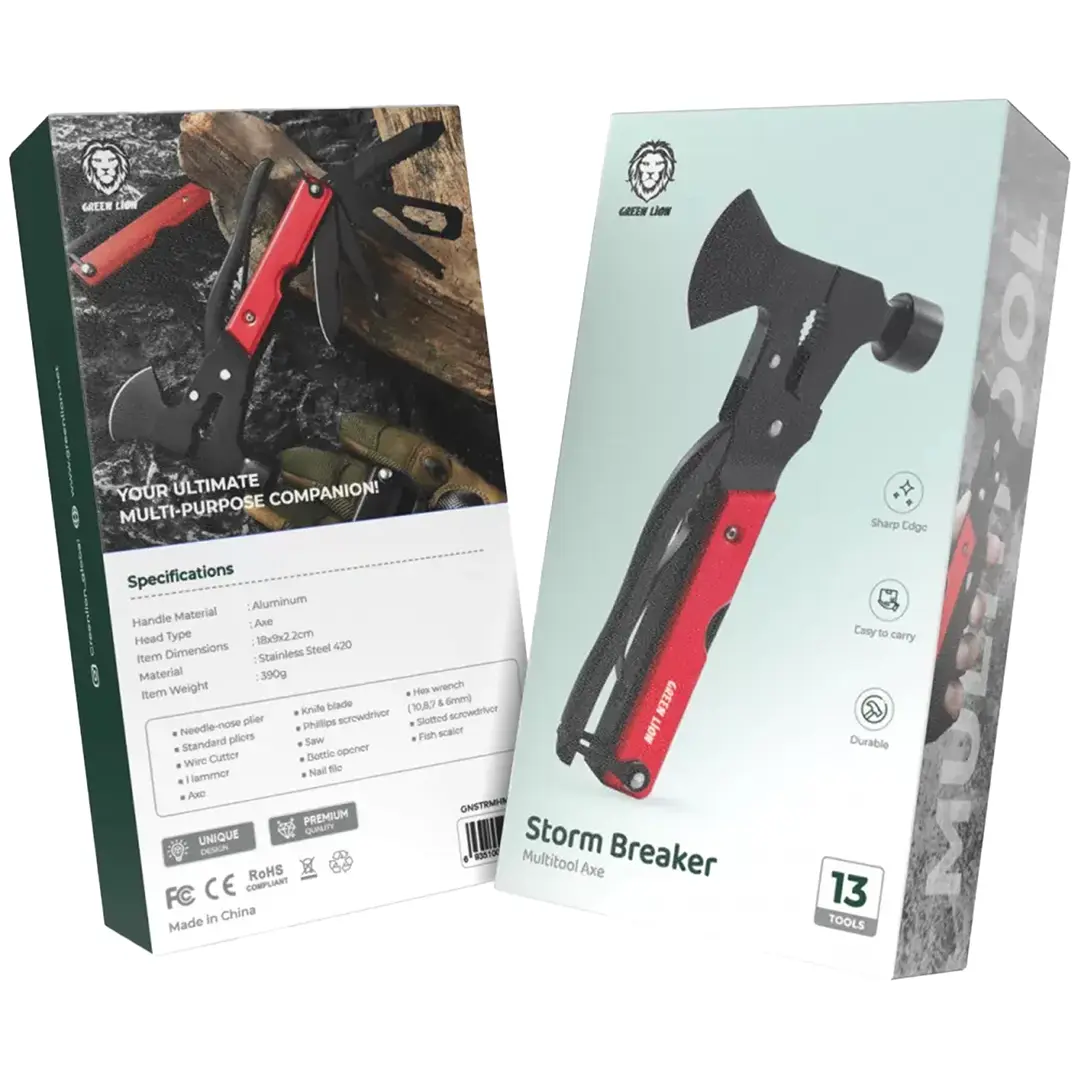 تبر چندکاره سفری Green Lion Storm Breaker