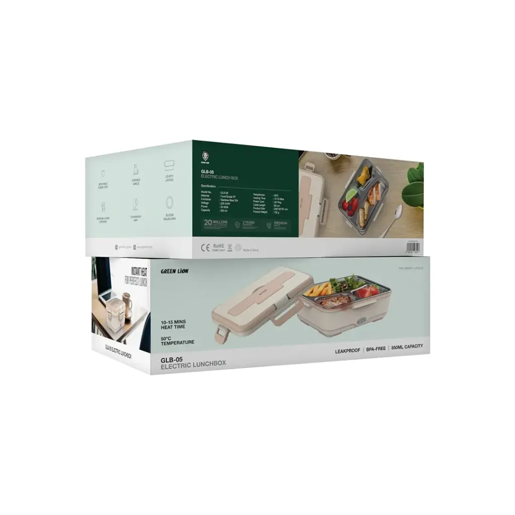 ظرف غذای برقی Green Lion GLB-05 ظرفیت 850 میلی‌لیتر